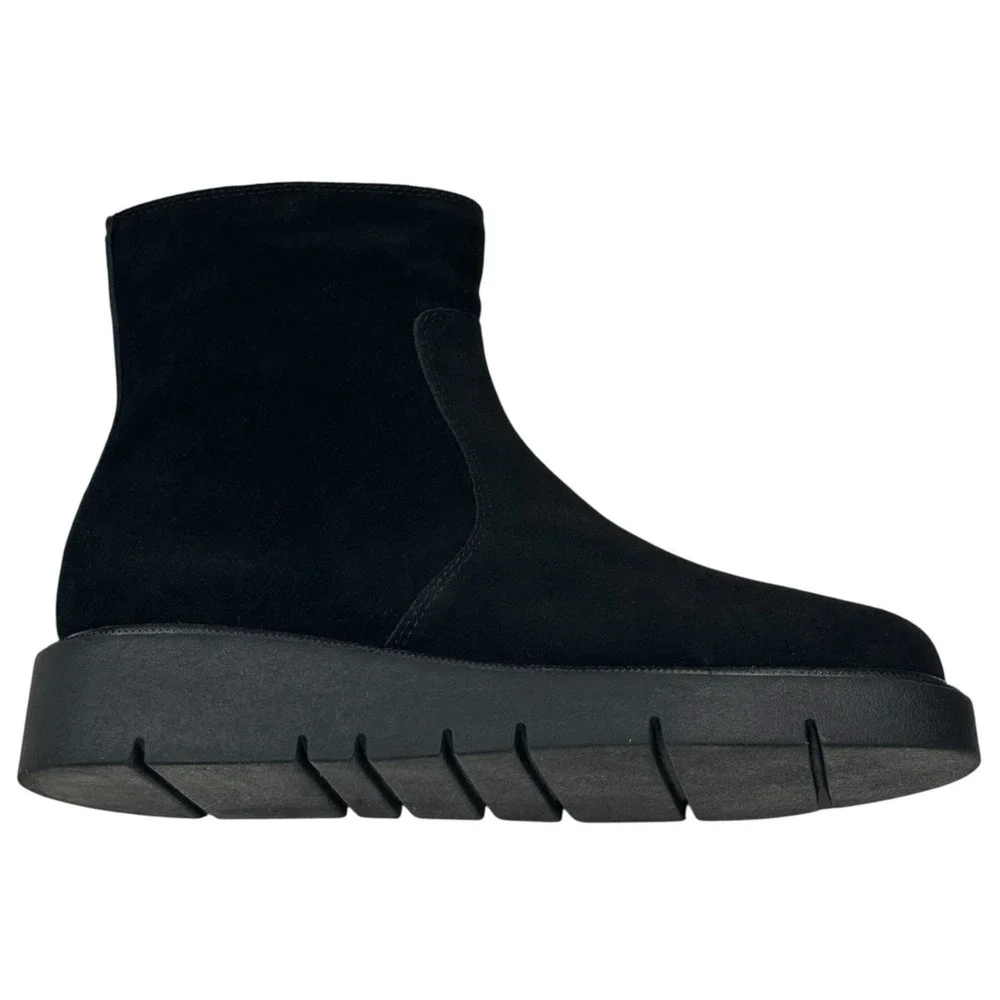 Blondo Moona Waterproof Black Suede Ankle Boots Womens Size 8.5M New $170